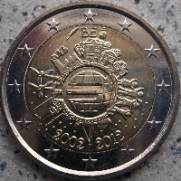 Belgie 2012 10 jaar euro invoering