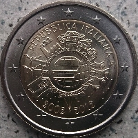 Italie 2012 10 jaar euro invoering