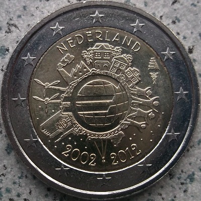 Nederland 2012 10 jaar euro invoering